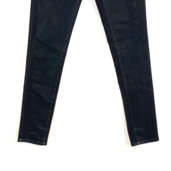 CARMAR Black Waxed Skinny Jeans #AV15 - Picture 3 of 8